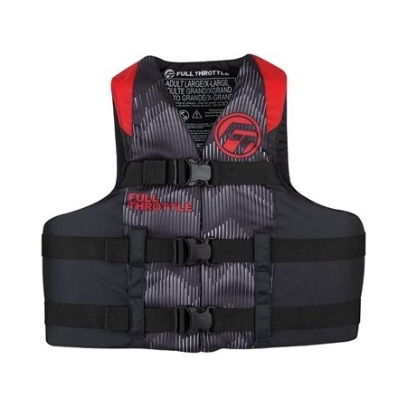 Full Throttle Vest-S/M Red Nylon, No 112200-100-030-22 112200-100-030-22